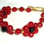 Red Agate Bracelet Handmade Jewelry gift ideas